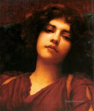 夢想研究新古典主義の女性ジョン・ウィリアム・ゴッドワード Oil Paintings